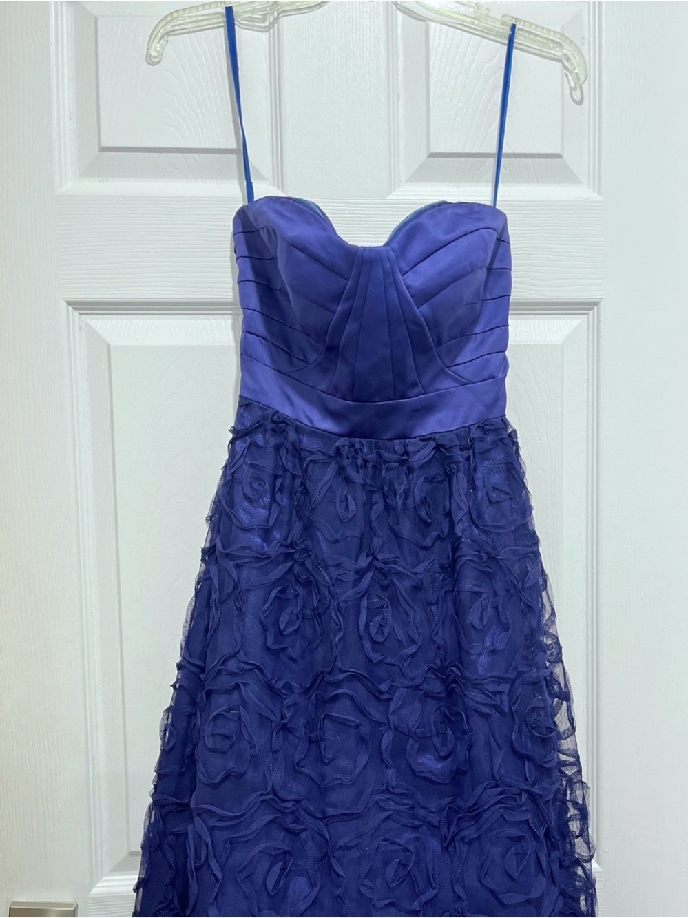 LAURA Purple Floral Rosette Dress